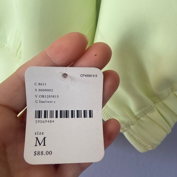 🛑SOLD Free People Movement Lead the Pack Layering Top in Lime Green Medium NWT - Picture 5 of 9